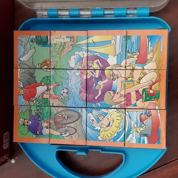 ๐ฅ5/$25๐ฅ Vintage multi-picture block puzzle - Picture 5 of 7